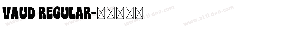 vaud regular字体转换